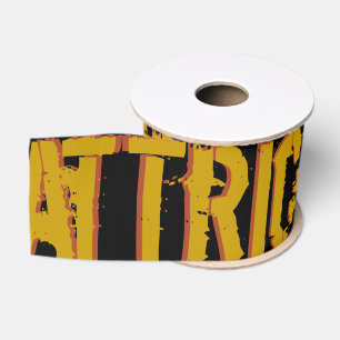 Trick or Treat with Pumpkin Face Grosgrain Ribbon