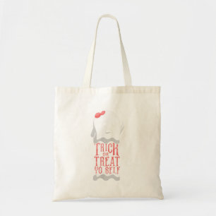 Trick Or Treat Yo Self Funny Ghost Halloween Tote Bag