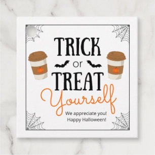 Trick or Treat Yourself Halloween Gift Tag 