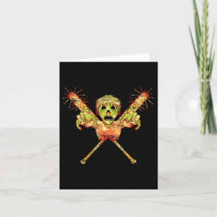 Trick Or Treat Zombie Gift Scary Halloween  Card
