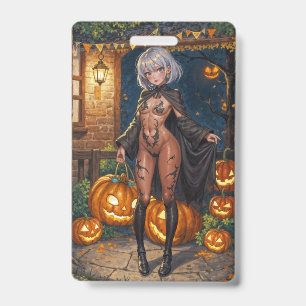 Trick or Treater, Brave Halloween Costume Girl Badge