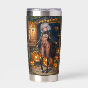 Trick or Treater, Brave Halloween Costume Girl Insulated Tumbler