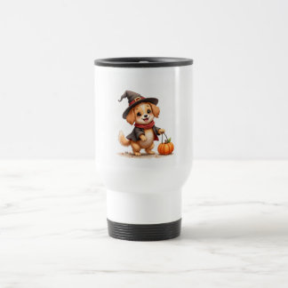 Trick-Or-Treating Puppy Travel Mug