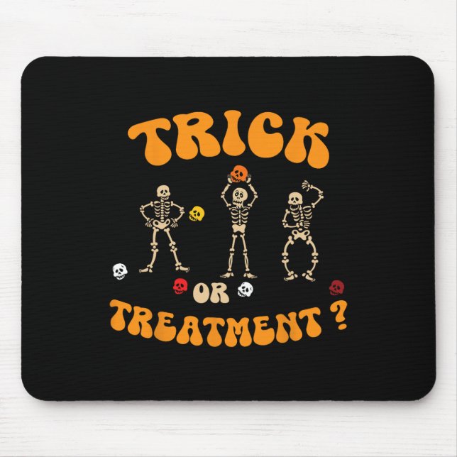Trick Or Treatment Physical Therapy Skeleton Pt Ha Mouse Pad (Front)