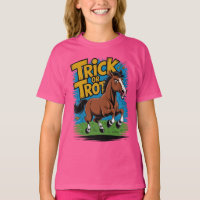 Trick or Trot Horse Design for Equestrian Fans