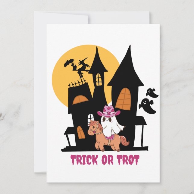 Trick Or Trot Thank You Card (Front)