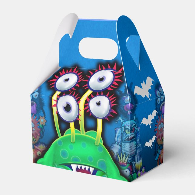 Trick orTreat Halloween Monster Favor Box Bogwump (Front Side)