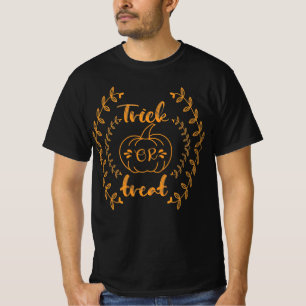 Trick ou traitement en plante cadre T-shirt