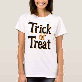 Trick ou traitement Halloween design T-shirt