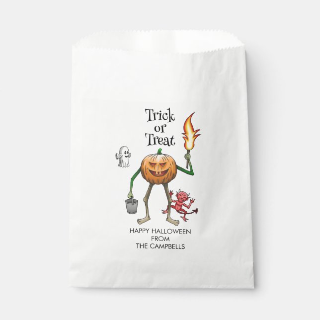 Trick ou traitement Halloween Favoriser les sacs (Devant)