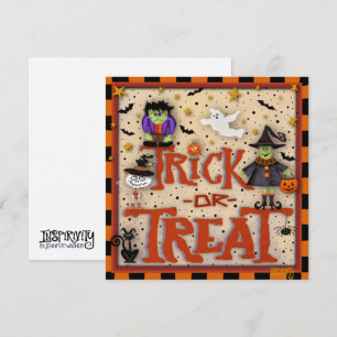 Trick ou traitement Halloween Inspirivity Carte de