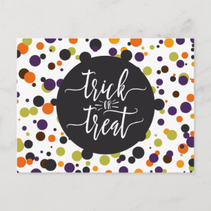 Trick ou traitement Halloween Invitation moderne