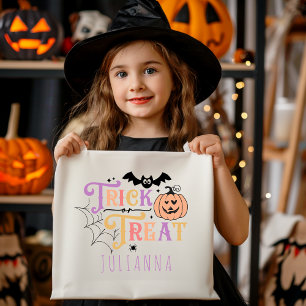 Trick ou traitement personnalisé Halloween sac bon