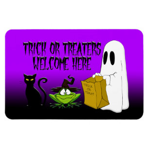 Trick ou traitements Bienvenue Halloween Magnet