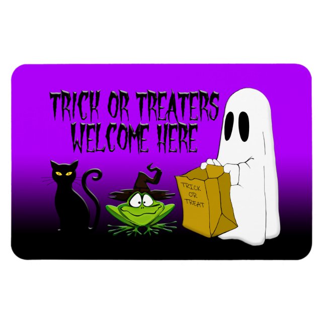Trick ou traitements Bienvenue Halloween Magnet (Horizontal)