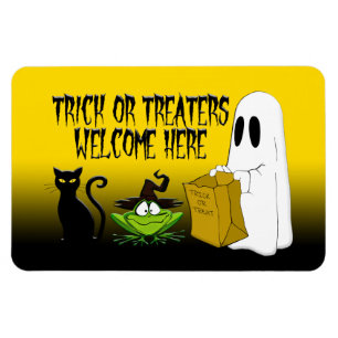 Trick ou traitements Bienvenue Halloween Magnet
