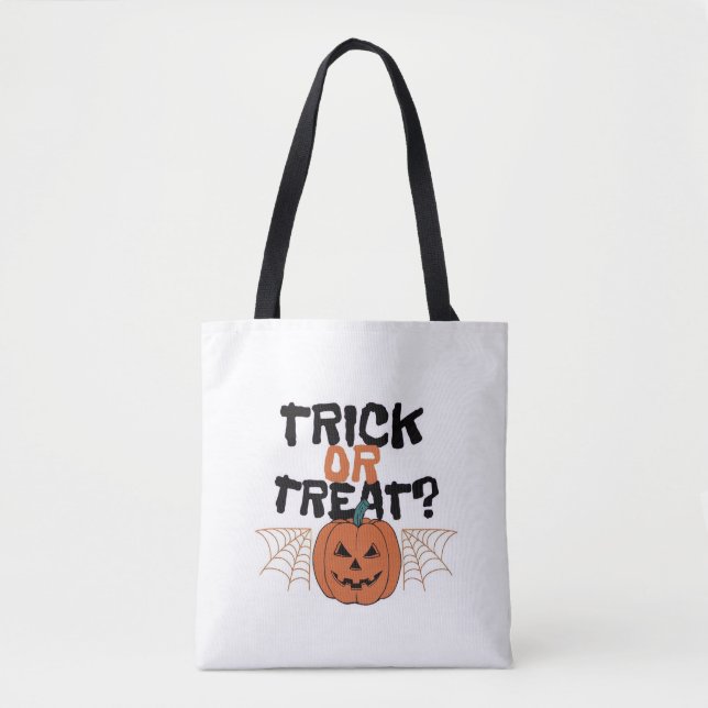 Trick ou traitements Sac fourre-tout d'Halloween (Devant)