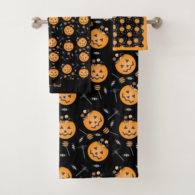 Trick Ou Treat Citrouille bonbon Bucket (En situation)