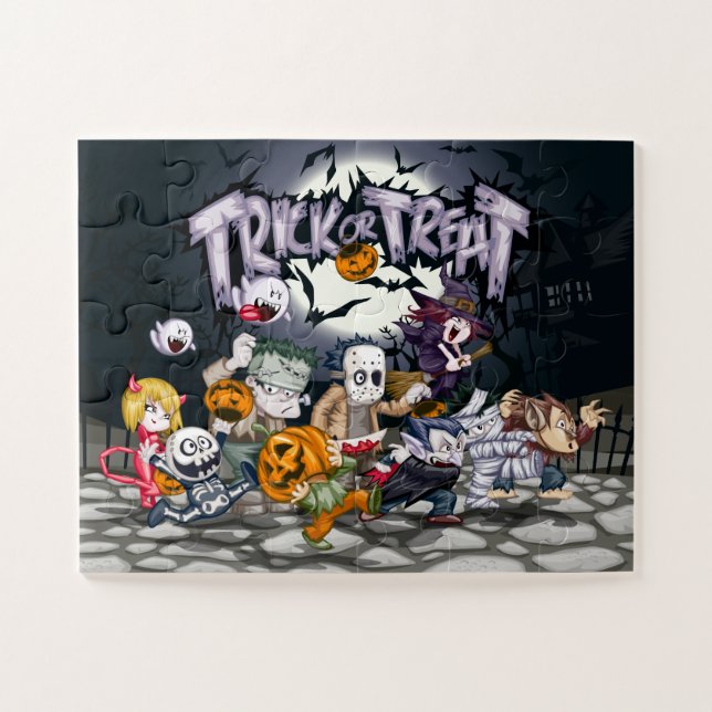 Trick ou Treat Ghouls Puzzle (Horizontal)