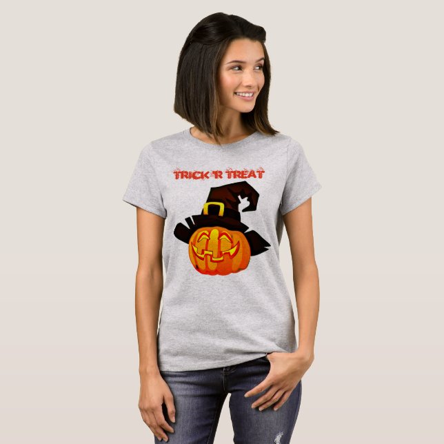 Trick 'R Treat Pumpkin Basic T-Shirt (Front Full)