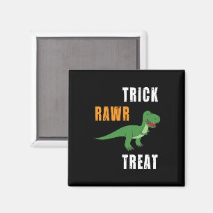 Trick Rawr Treat Cute Halloween Tyrannosaurus Rex Magnet