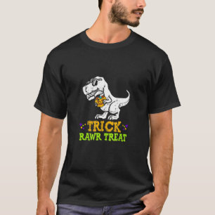 Trick Rawr Treat Dinosaur Coll Dinosaur Halloween T-Shirt