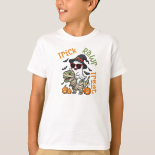 Trick Rawr Treat Dinosaur Kids T-Shirt