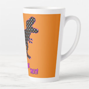 Trick RAWR Treat! - Halloween Tyrannosaurus Rex Latte Mug