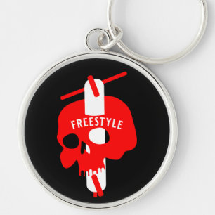 Trick Scooter Rider Keychain
