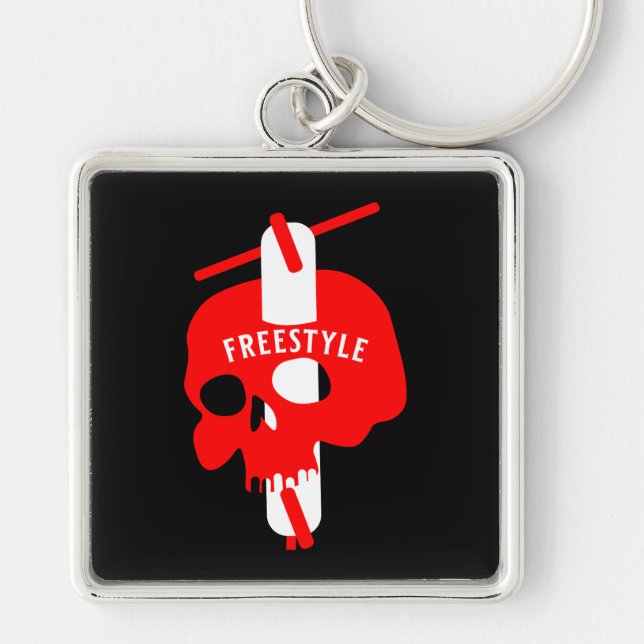 Trick Scooter Rider Keychain (Front)