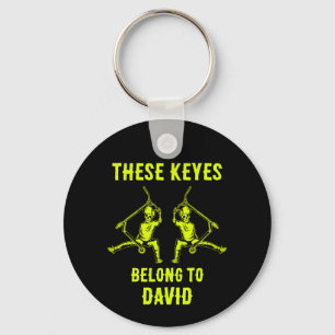 Trick Scooter Rider Name Keychain