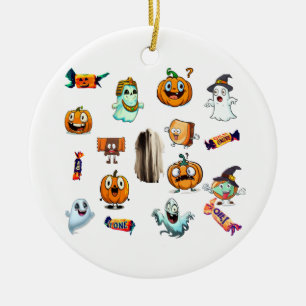 TRICK & TREAT CERAMIC ORNAMENT