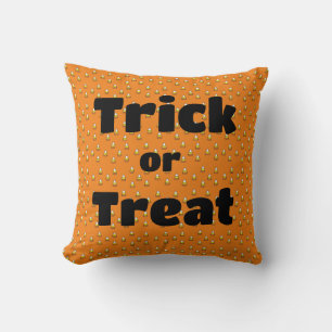 Trick treat throw pillow