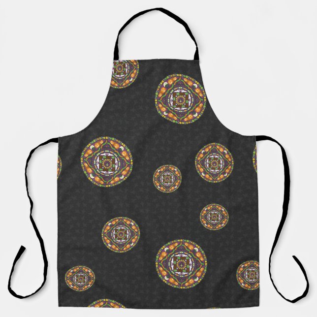 Tricks and Treats Mandala All-Over Print Apron (Front)