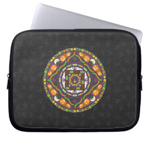 Tricks and Treats Mandala Laptop Case