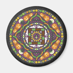 Tricks and Treats Mandala Magnet