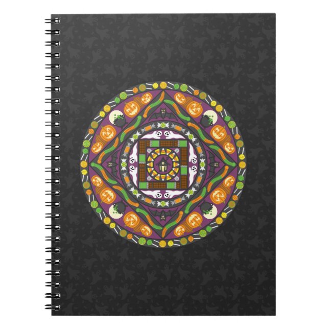 Tricks and Treats Mandala Notebook (Front)