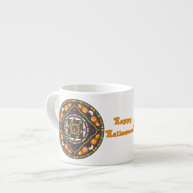 Tricks and Treats Mandala Specialty Mug (Front Left)