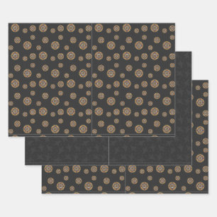 Tricks and Treats Mandala Wrapping Paper Set