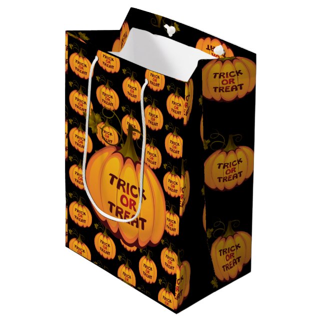 Tricks or Treats Medium Gift Bag (Front Angled)