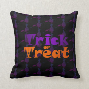 Tricks or Treats Throw Pillow