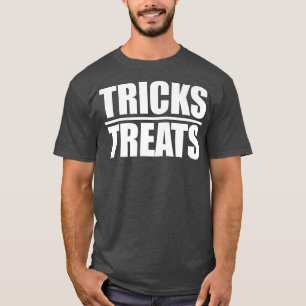 Tricks Over Treats Funny Halloween Season Hallowee T-Shirt