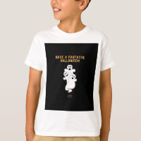Trickster Ghosts Boys White Basic T Shirt