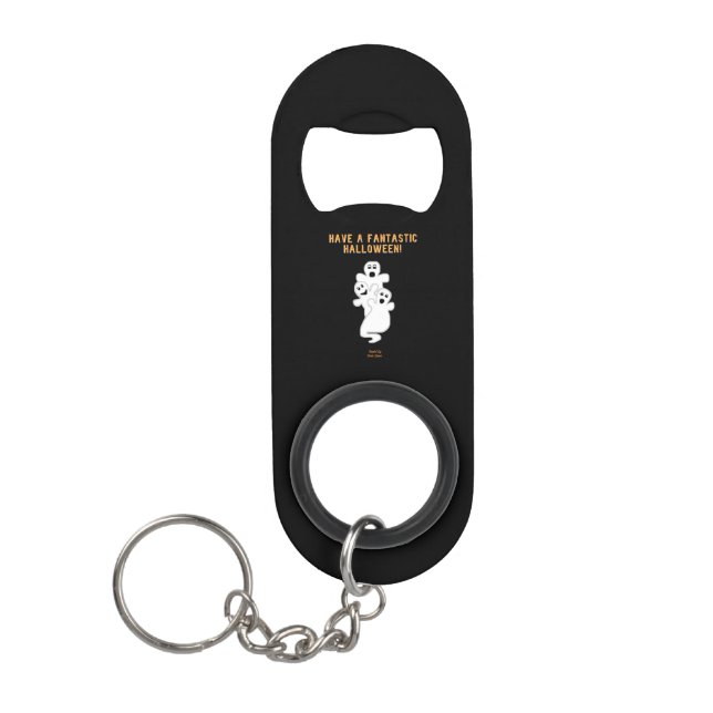 Trickster Ghosts Keychain Bottle Opener (Front)