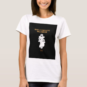 Trickster Ghosts Women's White Basic T Shirt