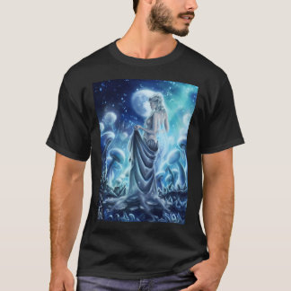 Tricky Treasures - Fairy With Mushrooms And Night  T-Shirt