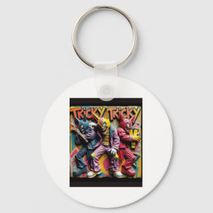 Tricky Tricky Music Groove Party Vibes Sticker Keychain