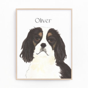 Tricolor Cavalier King Charles Spaniel Photo Print