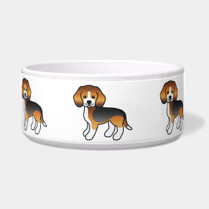 Tricolor Coat Cartoon Beagle Breed Dogs