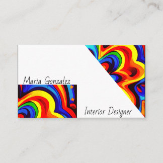 tricolor elegant business card